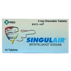 Singulair 4mg Tablets Time Medical   Singulair 4mg Tablets Removebg Preview 