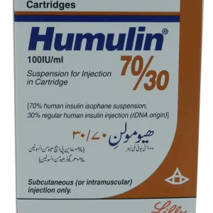 Humulin 70/30 100IU 5 Cartridges Injection