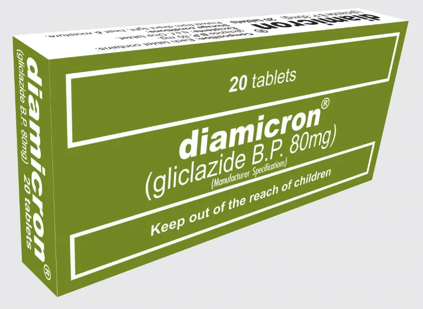 Diamicron-80mg.png Diamicron 80mg Tablets