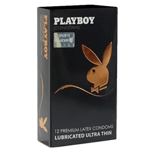 PLAYBOY 12’s ULTRA THIN CONDOMS (NAVY BLUE)