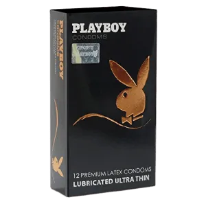 PLAY BOY 12s ULTRA THIN CONDOMS (GOLDEN)