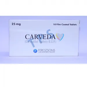 Carveda 25mg Tablets