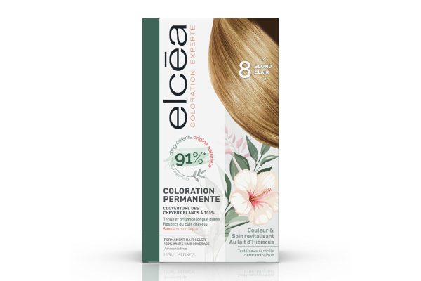 ELCEA Permanent Hair Color Light Blonde 8